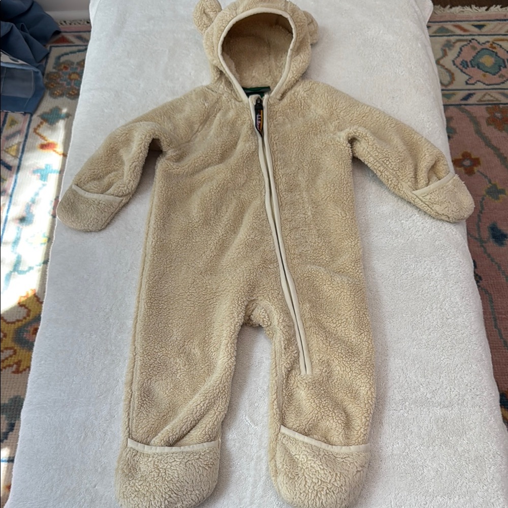 L.L. Bean Tan One Piece Footies